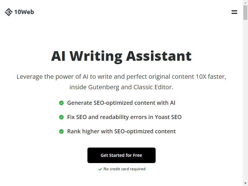 нейросеть 10web AI assistant