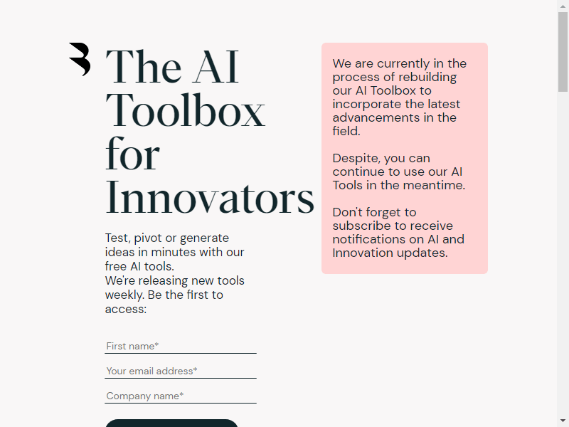 нейросеть AI Toolbox for Innovators