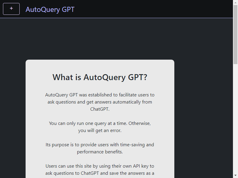 нейросеть AutoQueryGPT