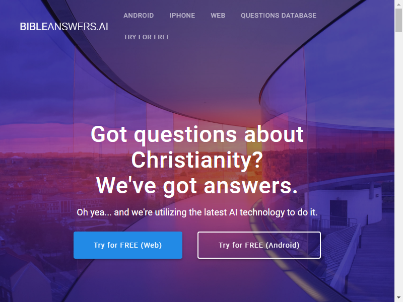 нейросеть Bible Answers AI