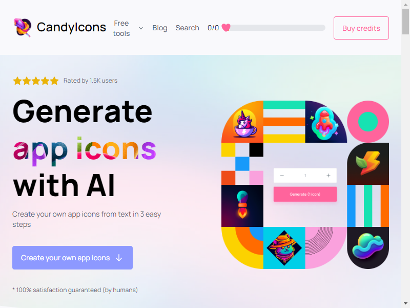 нейросеть CandyIcons