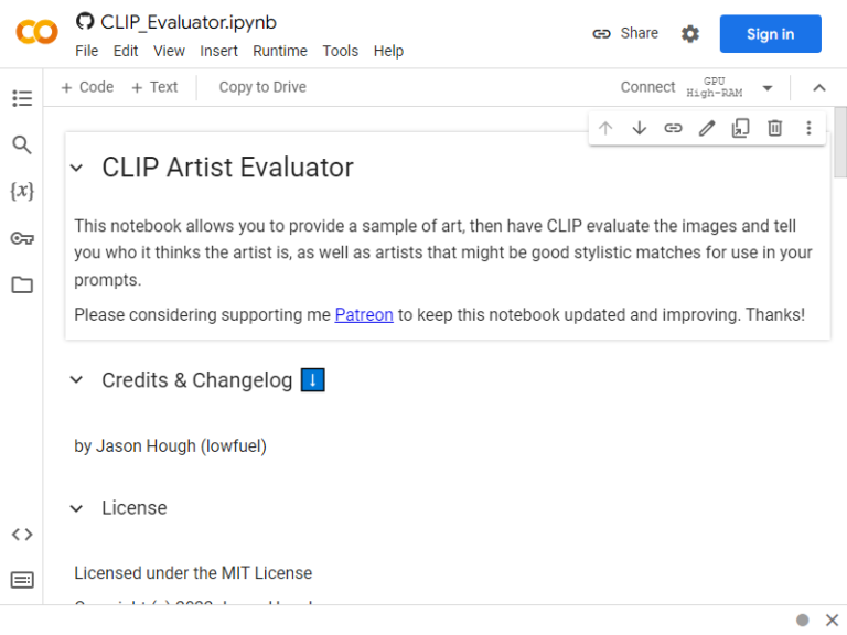 CLIP Artist Evaluator