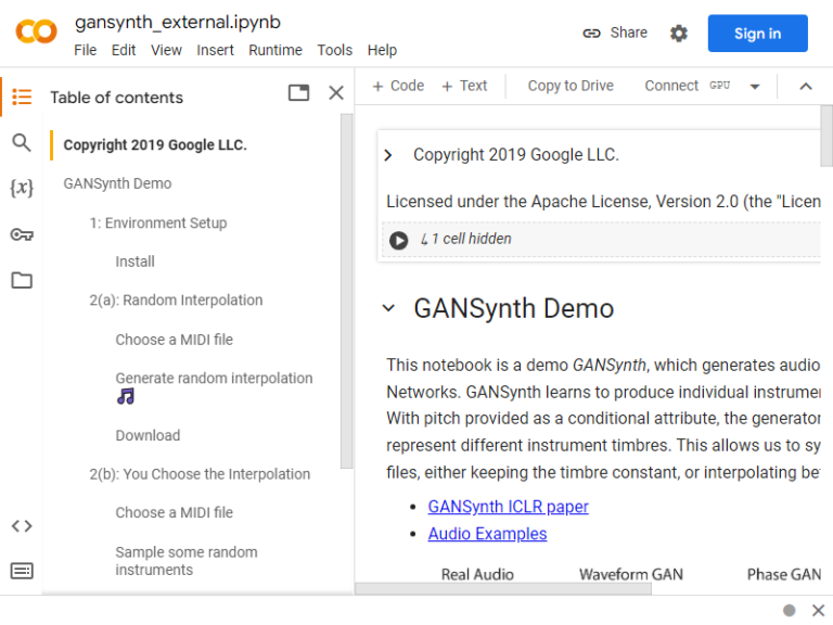 Audio generator