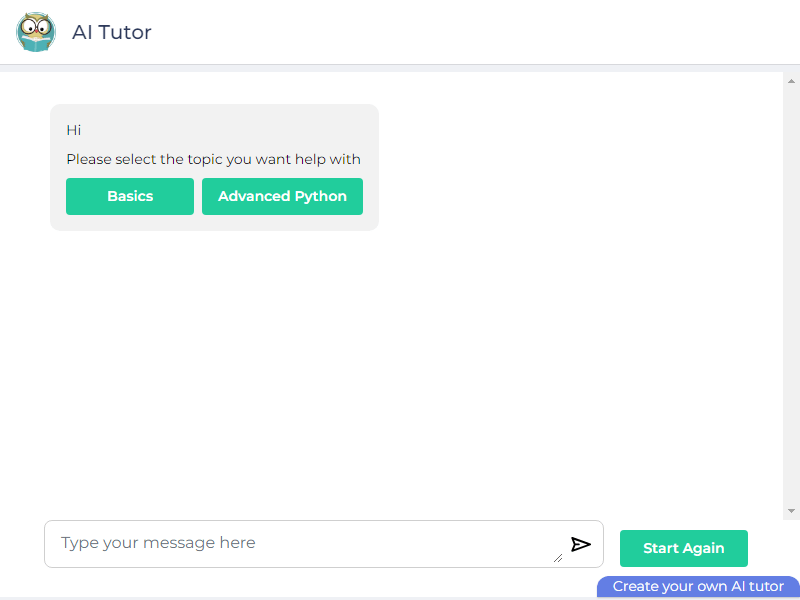 нейросеть AI Tutor