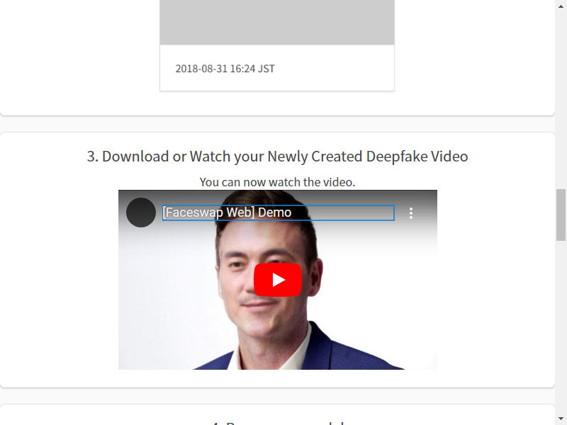 нейросеть Deepfakes Web