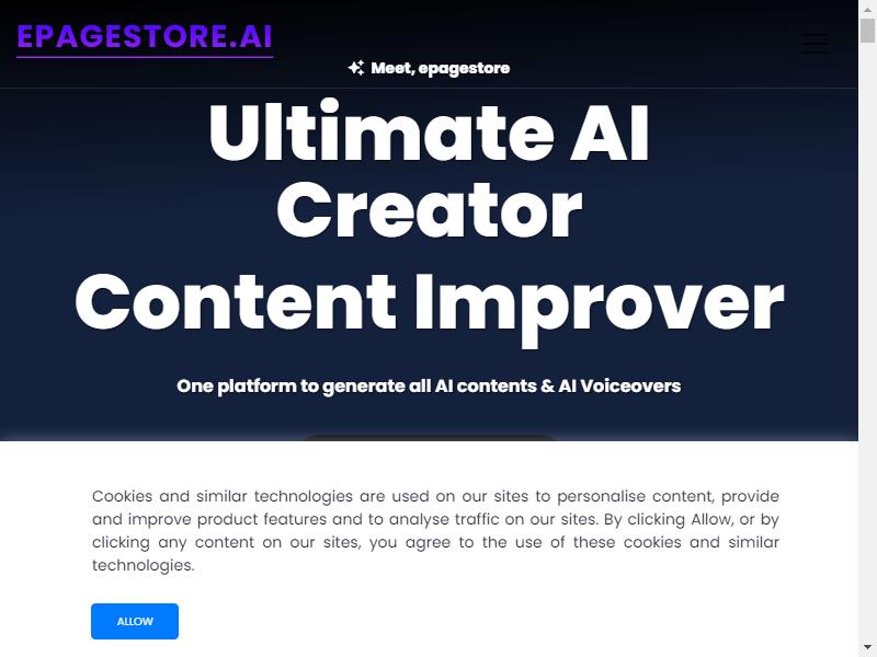 нейросеть EPAGESTORE AI