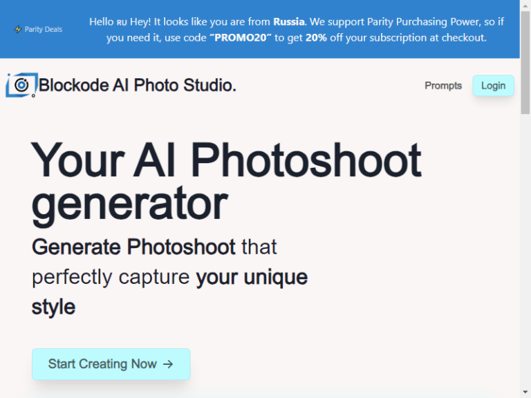 Blockode AI Photo Studio