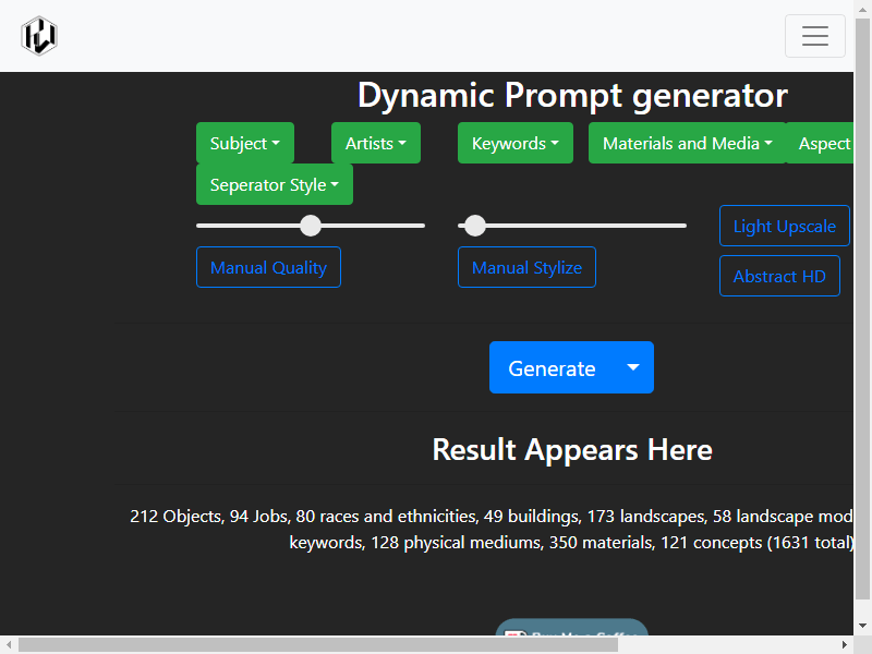 нейросеть Dynamic Prompt generator