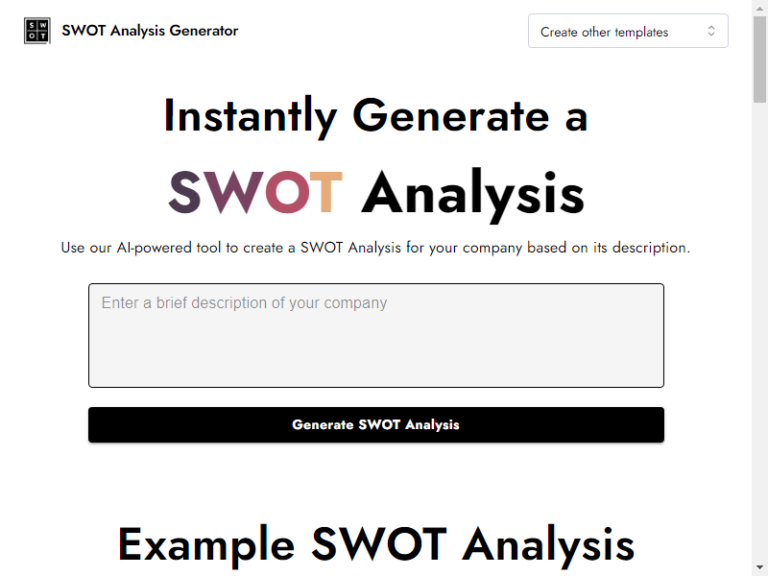 AI SWOT