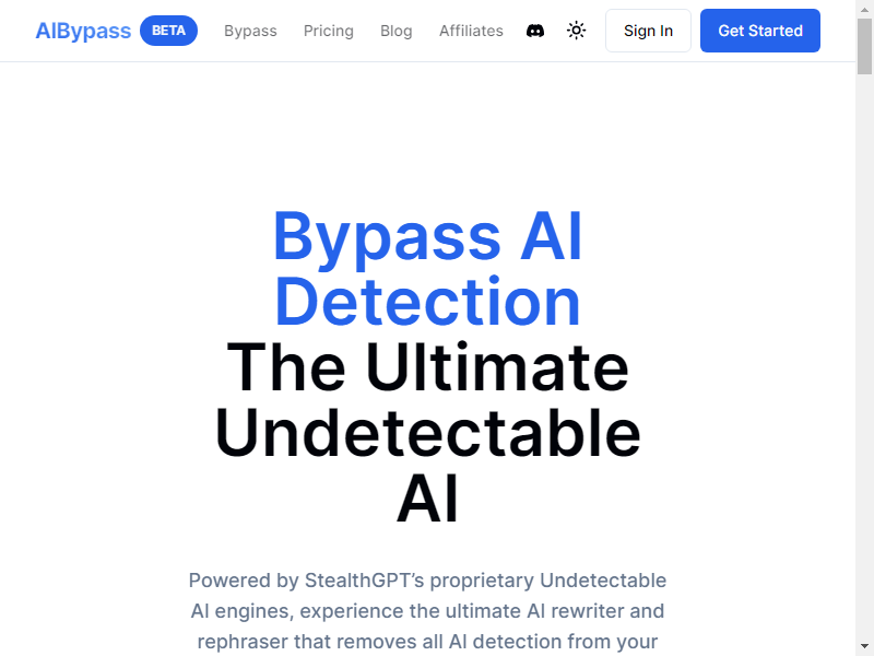 нейросеть AI Bypass