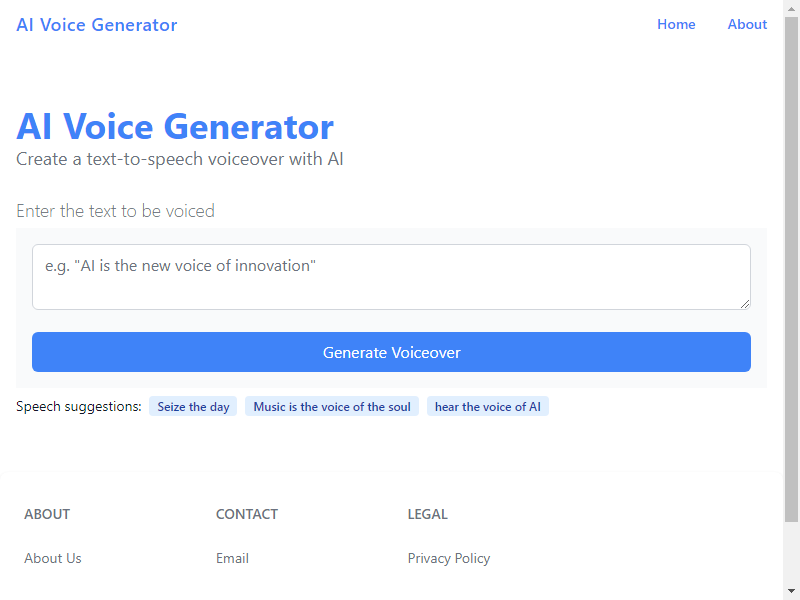 нейросеть AI Voice Generator