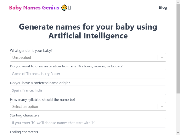 Baby Name Genius