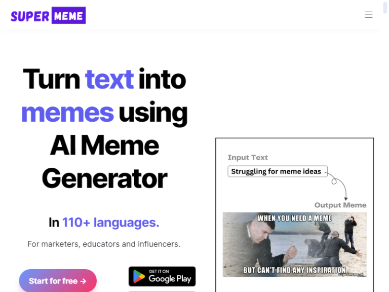 AI meme generator